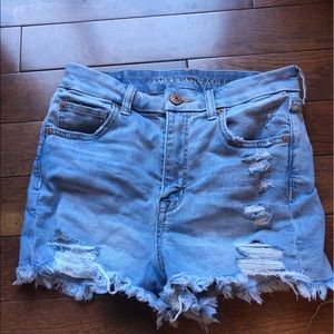 American Eagle ripped jean shorts